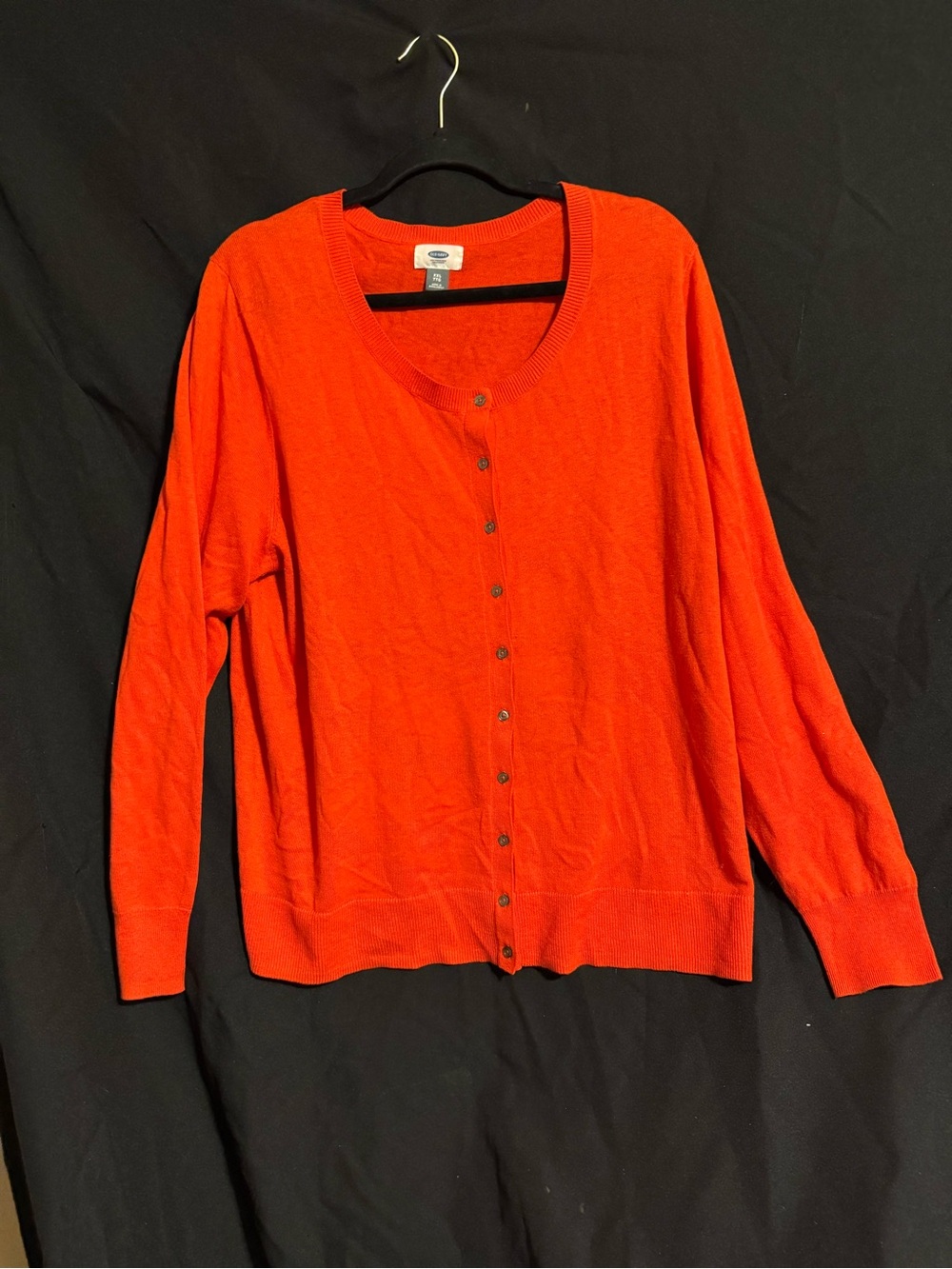 Old Navy Women's Button-Front Cardigan - Bright Orange